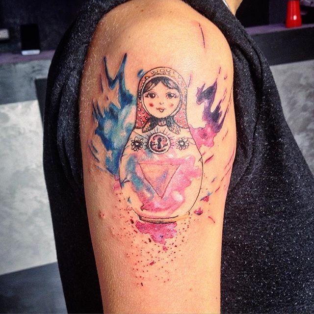 60 Tattoos of Russian Doll Matrioska - Stunning Photos