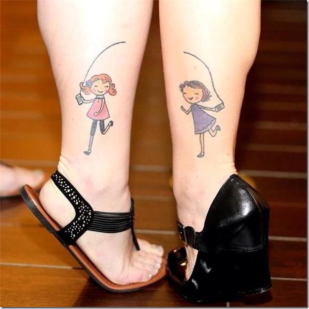 Household tattoos that characterize the union of family members