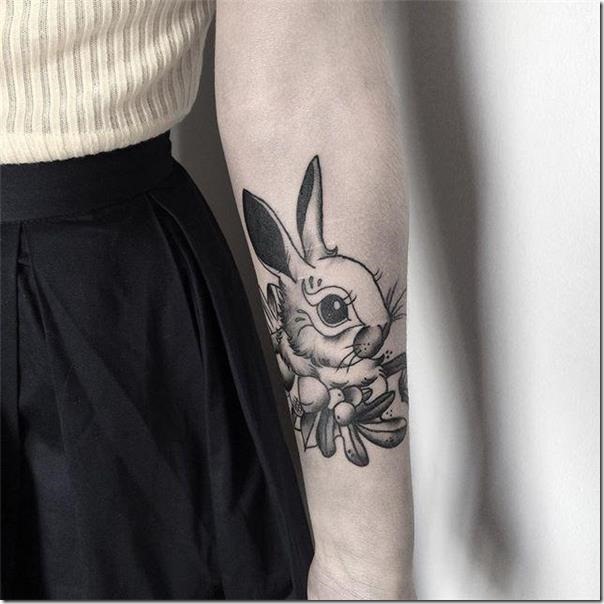 Stunning and galvanizing rabbit tattoos