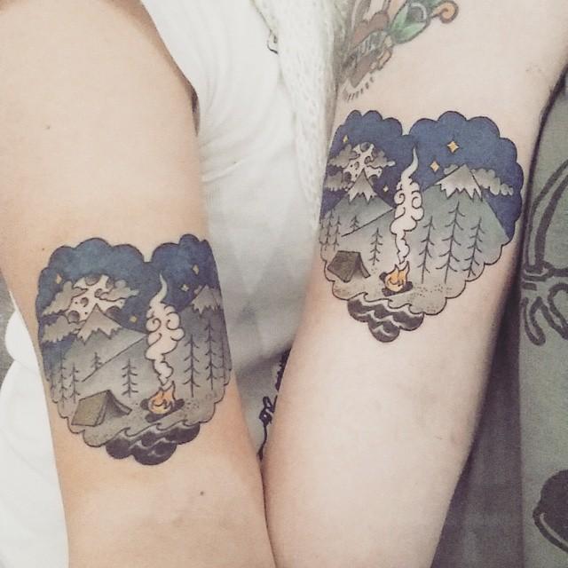 80 Tattoos of friendship for many who share confidences