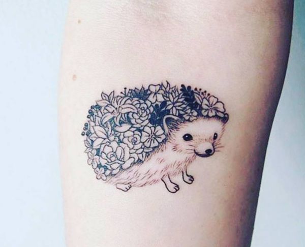 Hedgehog tattoo designs with meanings - 20 concepts