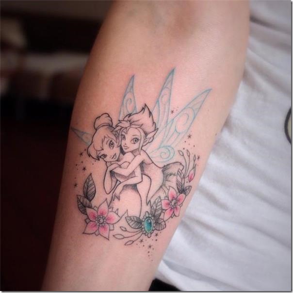 Lovely and galvanizing fairy tattoos