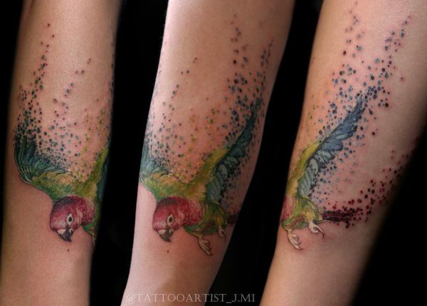 16 attractive parrot tattoos and their meanings