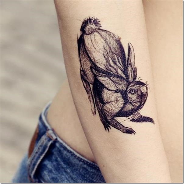 Stunning and galvanizing rabbit tattoos