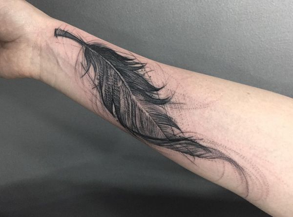 Feather Tattoos: Designs, Concepts and Meanings