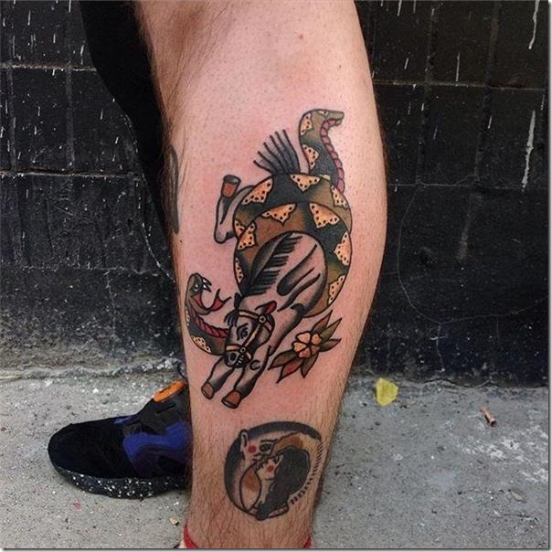 Males's Tattoos on the Leg (finest pictures!)