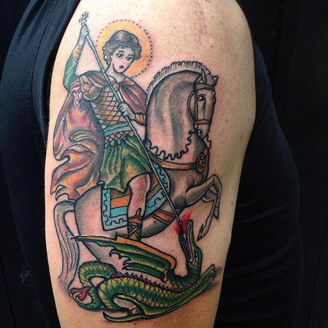 50 Tattoos of Saint George.