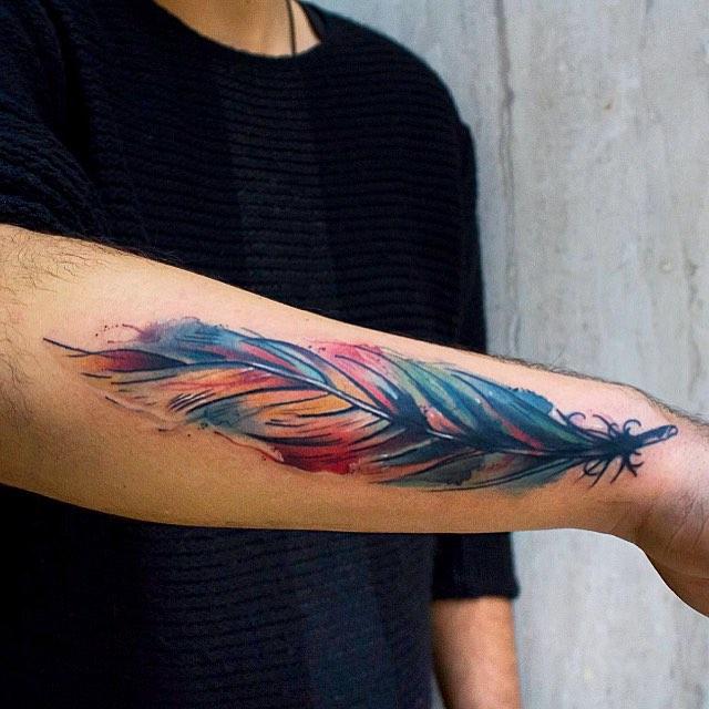 70 Feather Tattoos