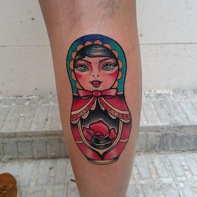60 Tattoos of Russian Doll Matrioska - Stunning Photos