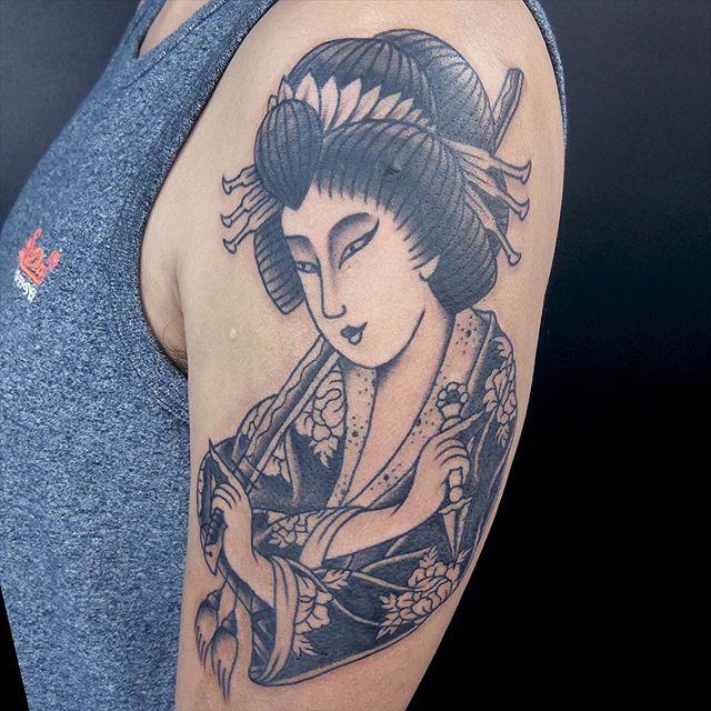 65 Stunning and Inspiring Geisha Tattoos