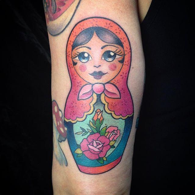 60 Tattoos of Russian Doll Matrioska - Stunning Photos