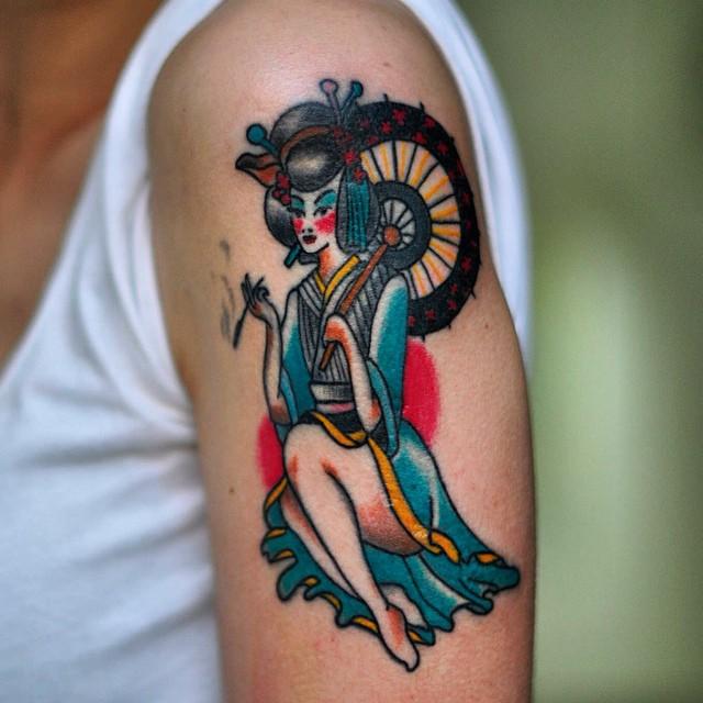 65 Stunning and Inspiring Geisha Tattoos