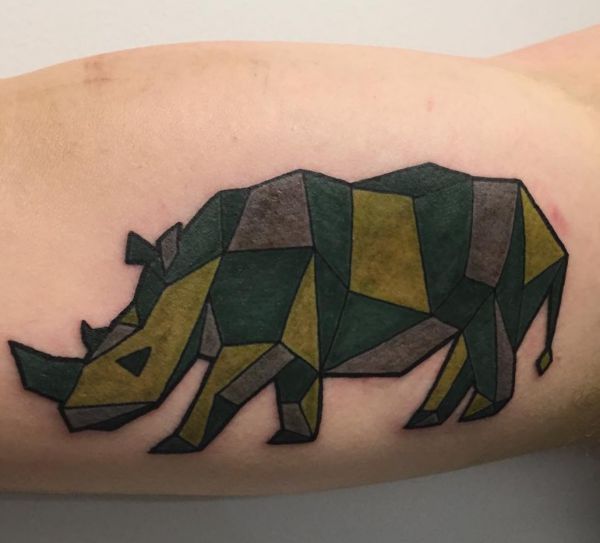 Rhino Tattoo Designs with Meanings - 26 Concepts