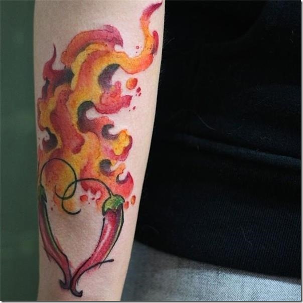 Inventive and provoking pepper tattoos