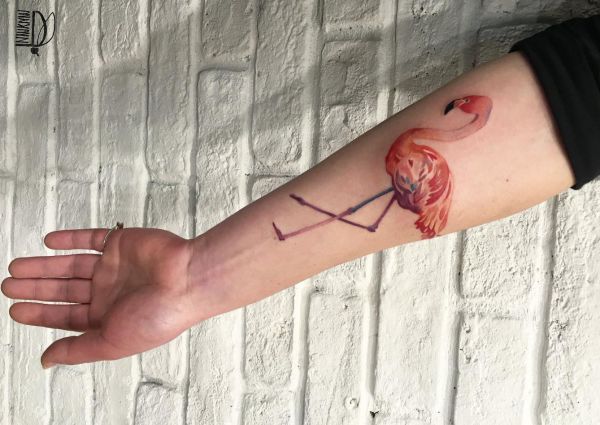 11 totally different lovely flamingo tattoos and their meanings