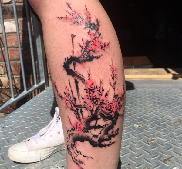 Cherry Blossom Tattoo Designs with meanings - 15 concepts