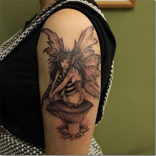 Lovely and galvanizing fairy tattoos