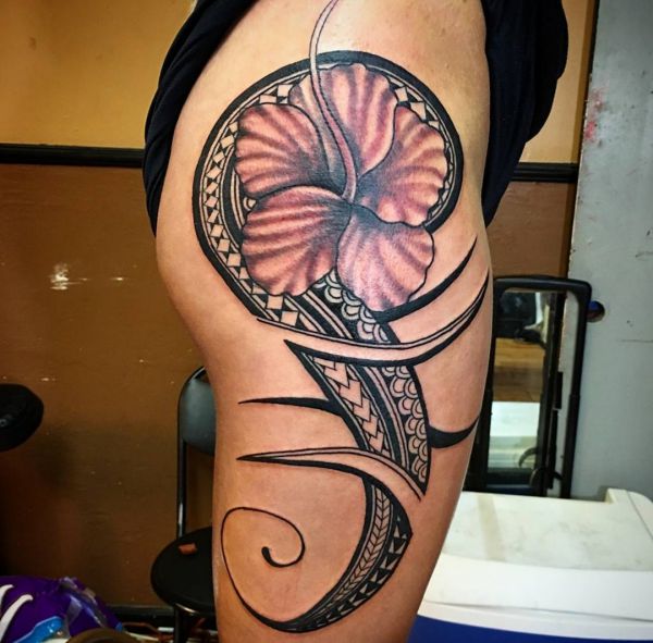 Hibiscus Tattoo Designs with meanings - 15 concepts