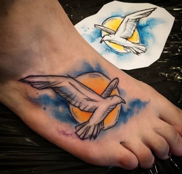 17 seagull tattoos and the meanings