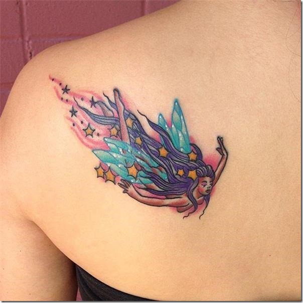 Lovely and galvanizing fairy tattoos