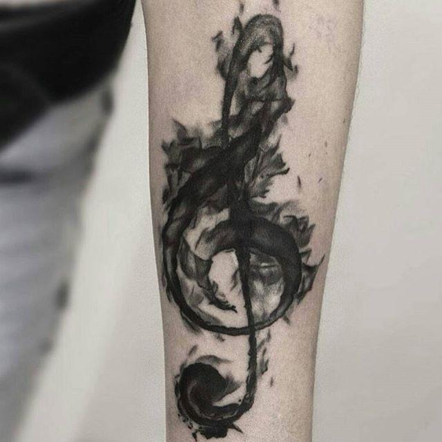 60 Tattoos of musical notes