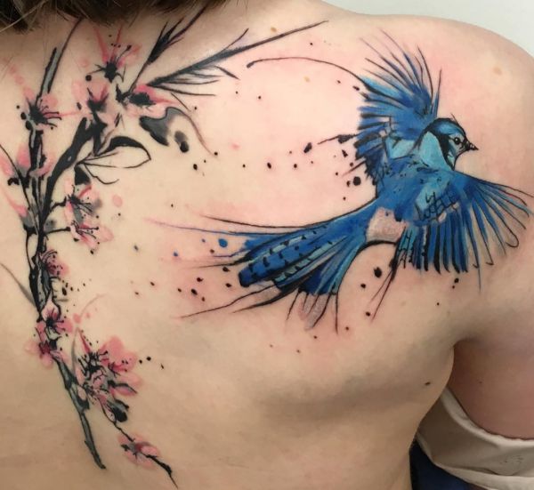 Cherry Blossom Tattoo Designs with meanings - 15 concepts