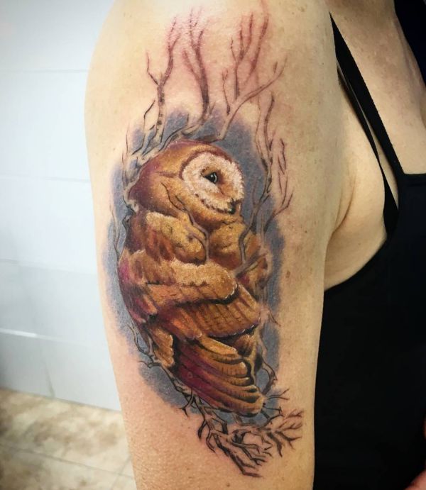 25 Owls Tattoos - It's a image of knowledge