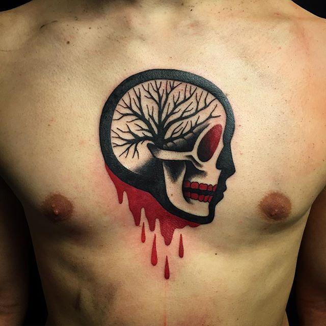 70 images of cranium tattoos