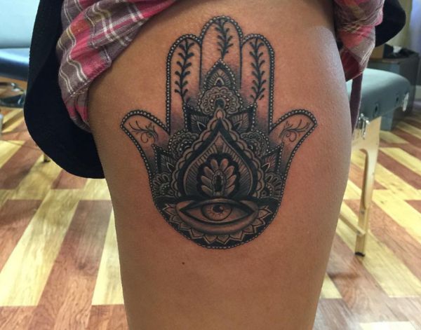 Hamsa (The Hand of Fatima) Tattoo - Which means & 30 Concepts