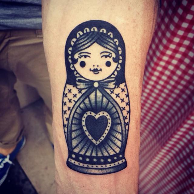 60 Tattoos of Russian Doll Matrioska - Stunning Photos