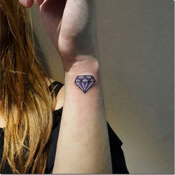 Lovely and provoking diamond tattoos