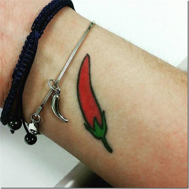 Inventive and provoking pepper tattoos