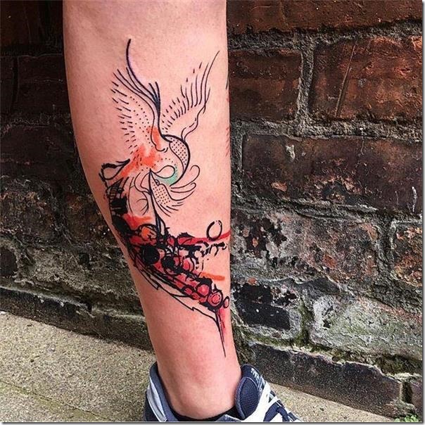 Males's Tattoos on the Leg (finest pictures!)