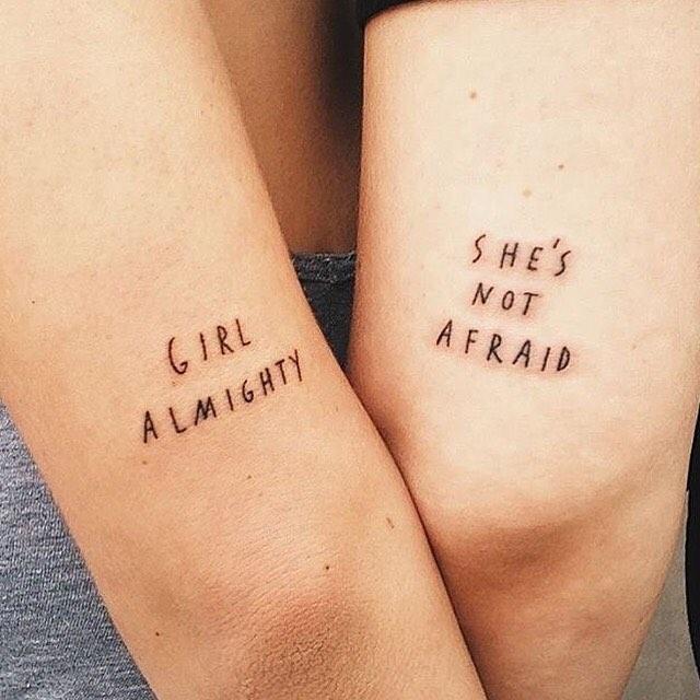 80 Tattoos of friendship for many who share confidences