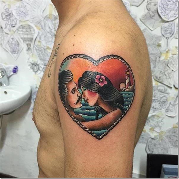 Lovely and Inspiring Coronary heart Tattoos