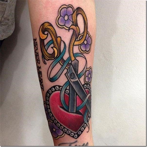 Lovely and Inspiring Coronary heart Tattoos