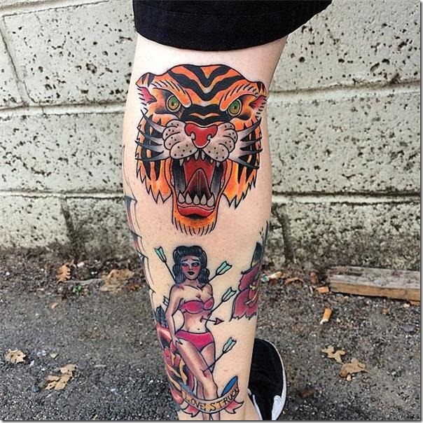 Males's Tattoos on the Leg (finest pictures!)