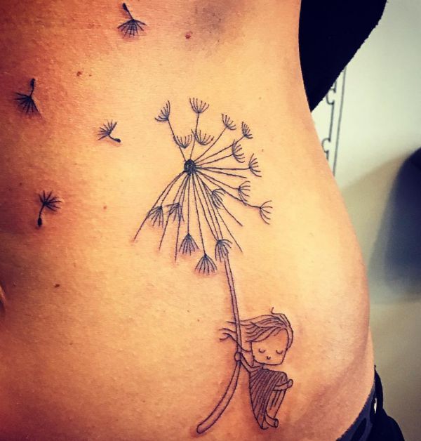 Dandelion (dandelion) tattoo - that means and 20 cool designs