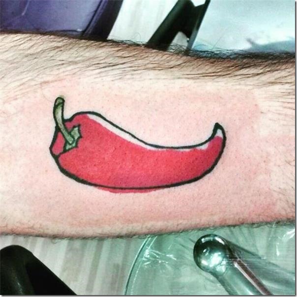 Inventive and provoking pepper tattoos