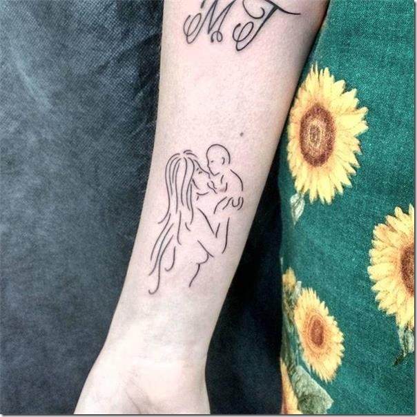 Household tattoos that characterize the union of family members