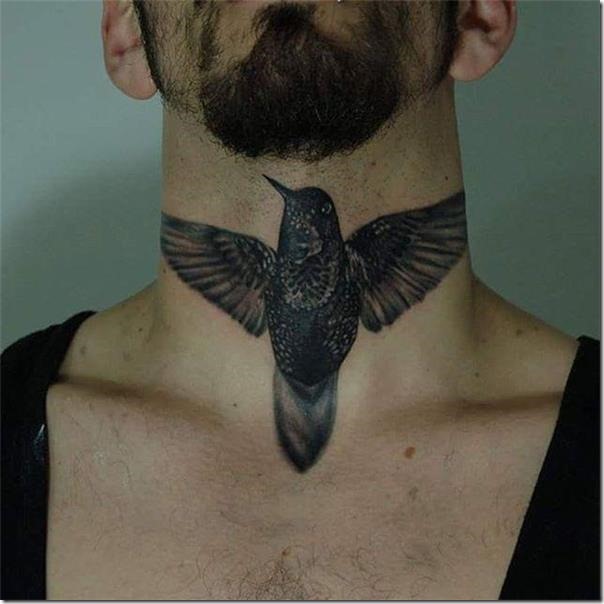Delicate and artistic hummingbird tattoos