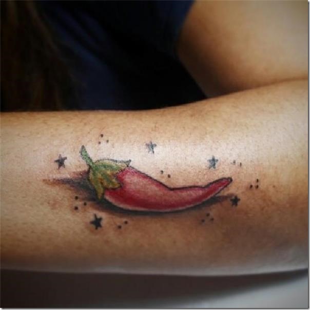 Inventive and provoking pepper tattoos