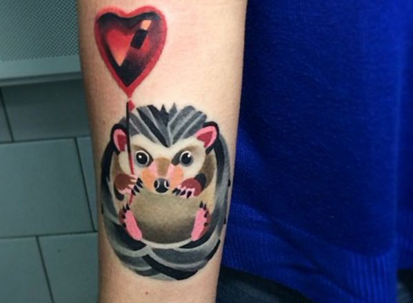 Hedgehog tattoo designs with meanings - 20 concepts