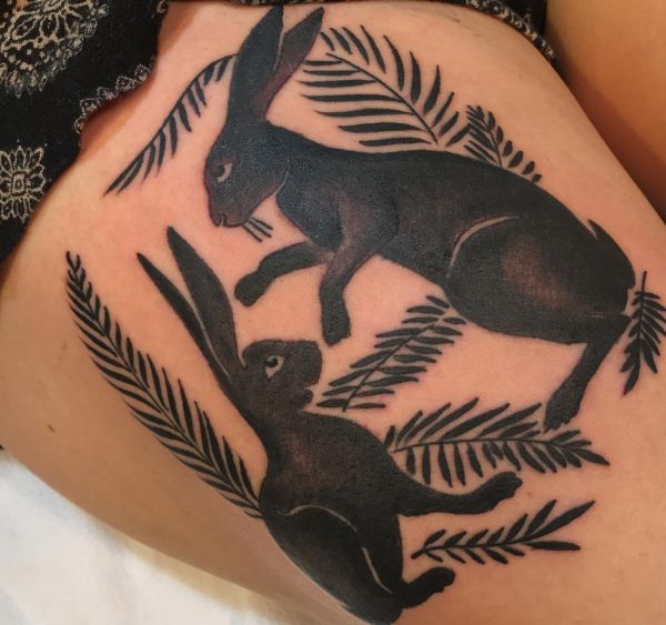 20 Rabbit Tattoo Concepts: Photos and Meanings