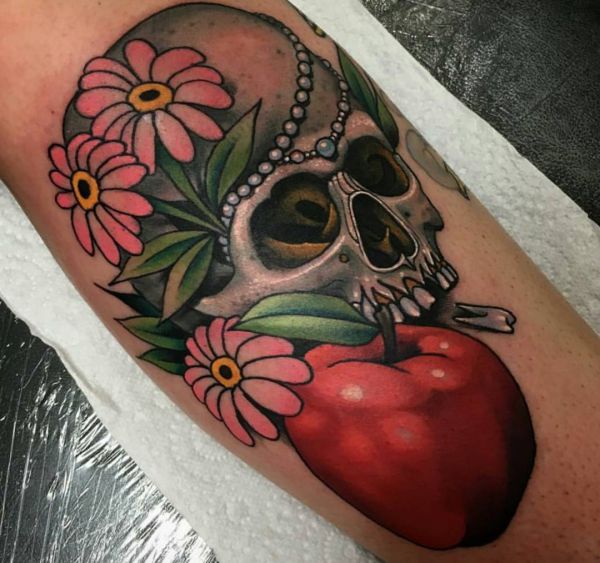 Apple Tattoo Designs with Meanings - 20 Concepts