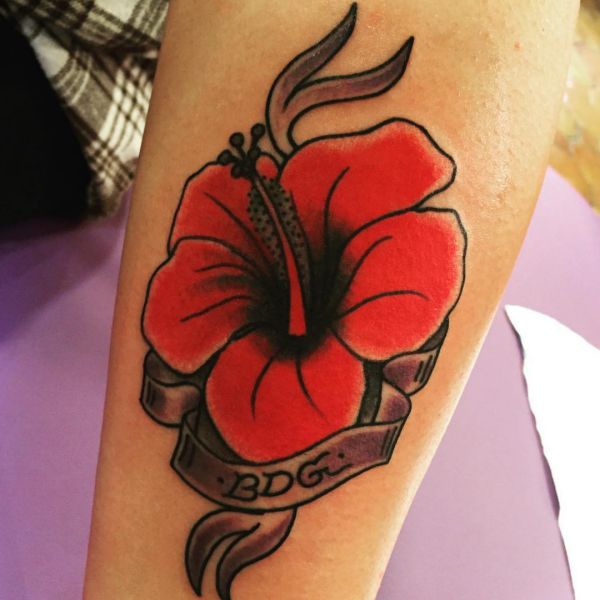 Hibiscus Tattoo Designs with meanings - 15 concepts