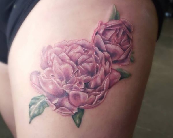 Peonies Tattoos: 21 concepts with which means