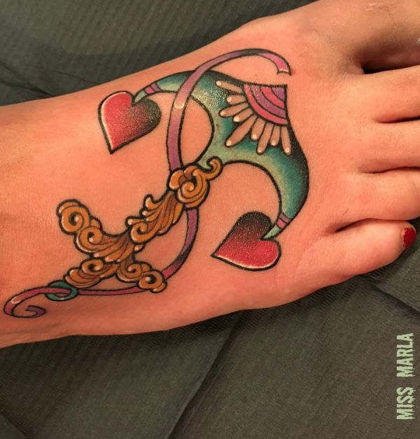 Anchor tattoos: constructions, meanings and different concepts