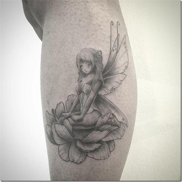 Lovely and galvanizing fairy tattoos