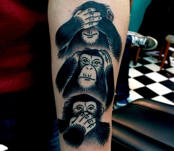 29 monkey tattoo concepts: footage and meanings